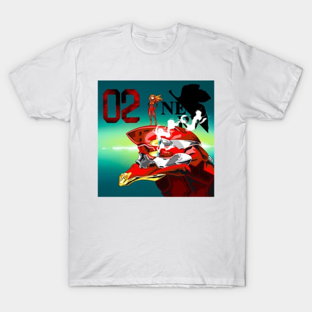 EV 02 Asuka T-Shirt by LalART Shop